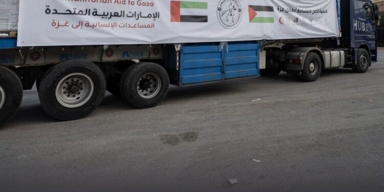 UAE Sends 328th Aid Convoy to Gaza with 270 Tonnes of Children’s Clothing