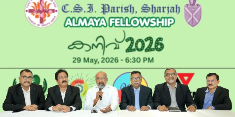 Sharjah CSI Parish Almaya Fellowship’s Initiative ‘Kaniv 2026’ on May 29