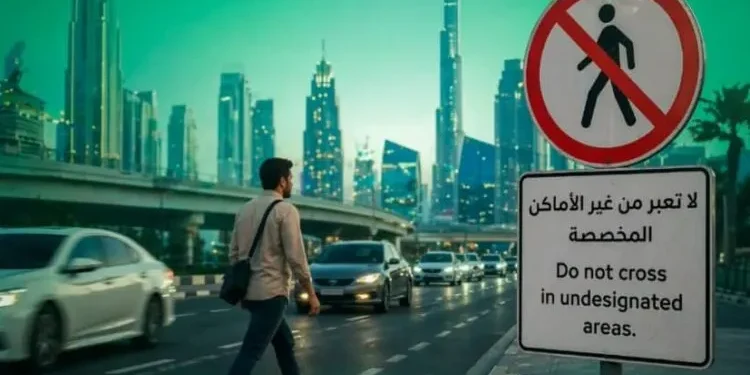 UAE Police Intensify Road Safety Drive: Dh400 Fine for Jaywalking and New Warnings for Distracted Drivers
