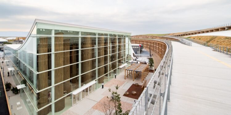 Palm fronds from UAE pavilion to support community centre in earthquake-affected Wajima, Japan