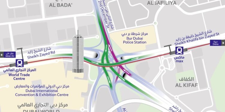 RTA Opens 500-Metre Bridge Serving Traffic from Al Bada’ towards Sheikh Rashid and Al Mustaqbal Streets