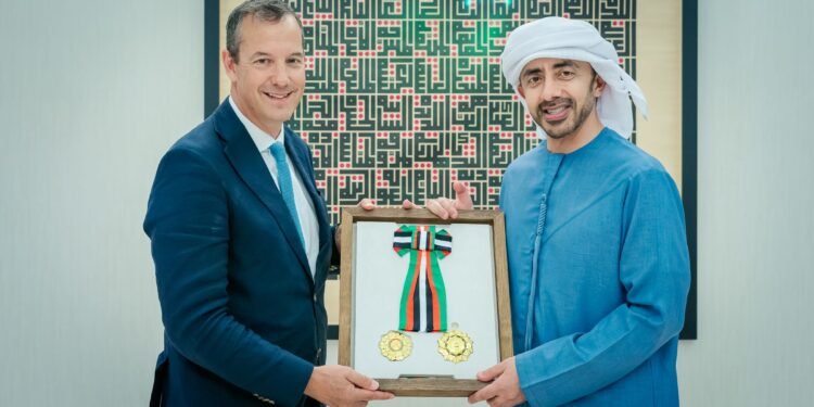 UAE President Honours UK Ambassador Edward Hobart with First Class Order of Independence