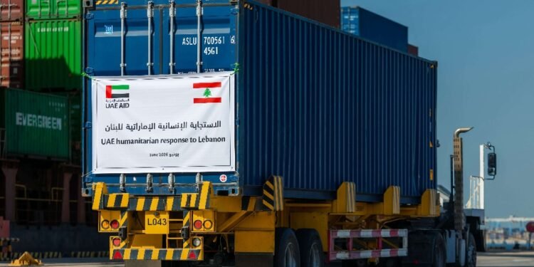 UAE Dispatches Massive Humanitarian Aid to Lebanon Following Israel Truce Framework Agreement