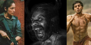 Portrait of veteran actor Mammootty in his award-winning role from the movie Bhramayugam.