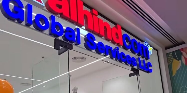 Applicants queued outside the Al Hind Indian Consular Application Centre in Bur Dubai early in the morning