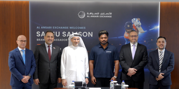 Al Ansari Exchange Signs Indian Cricketer Sanju Samson as Brand Ambassador