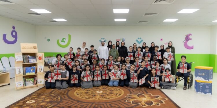 Her Excellency Sheikha Lubna bint Khalid Al Qasimi during a joint visit to Emirates Humanitarian City in Abu Dhabi.