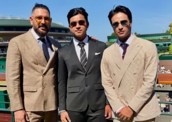 Vaibhav Sooryavanshi Makes Wimbledon Debut Alongside Yuvraj Singh and Abhishek Sharma Following India T20I Call-Up