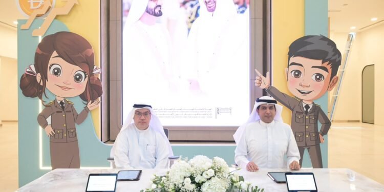 Officials signing a digital MoU agreement for labor welfare in Dubai