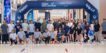 gdrfa-dubai-officers-join-citywide-mallathon-summer-fitness-drive