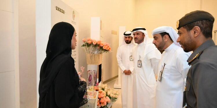GDRFA Dubai leaders honoring young officers during the International Youth Day ceremony