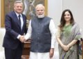 Prime Minister Narendra Modi meets Netflix Co-CEO Ted Sarandos in New Delhi