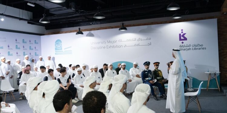 Grade 12 students in the UAE consult 23 universities at the 8th Sharjah University Majors Exhibition to navigate admissions, national service, and AI career trends.