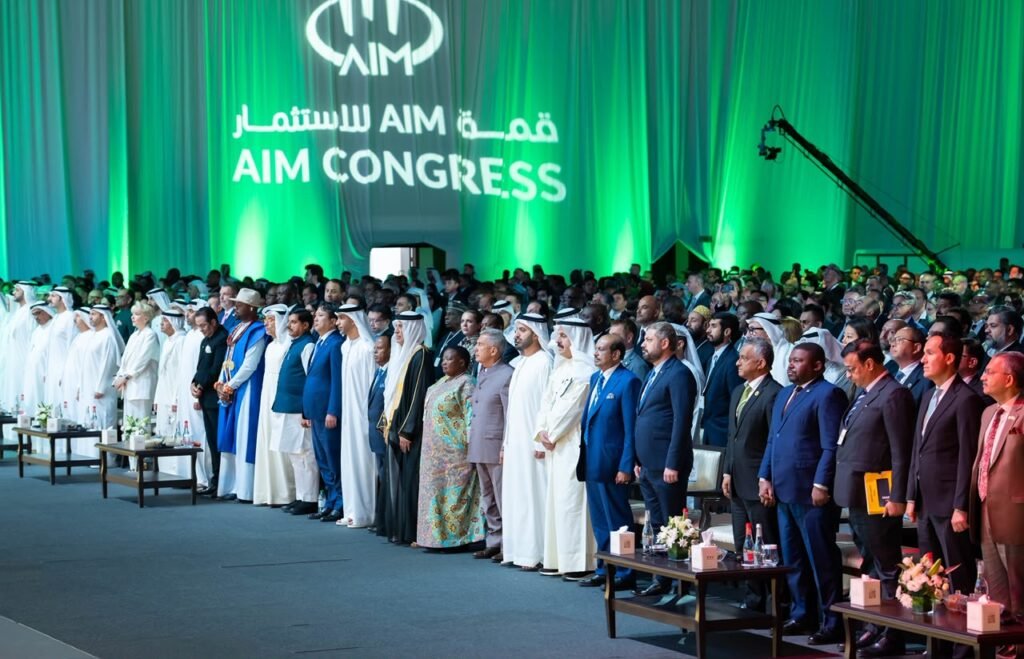 The 15th AIM Congress 2026 opens at Dubai World Trade Centre. LuLu Group Chairman Yusuff Ali and Indian state delegations explore trade and investment ties.
