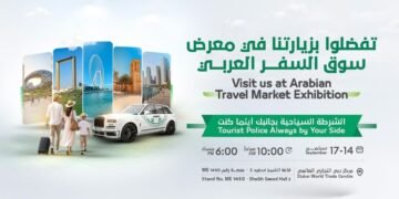 Dubai Police unveils digital safety tools, travel ban checks, and tourist dispute services at Arabian Travel Market 2026 in Dubai World Trade Centre.