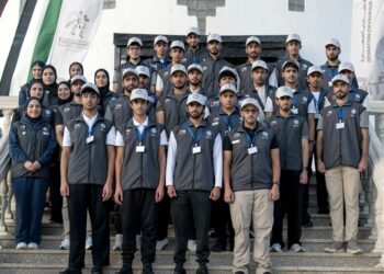 Participants from the Future Leaders Empowerment Programme join frontline logistical teams preparing and dispatching aid to the Gaza Strip.