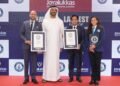 Joyalukkas has achieved two Guinness World Records for the world's heaviest and largest gold earrings. The 16.514 kg 22K gold jhumkas are on display in Dubai.