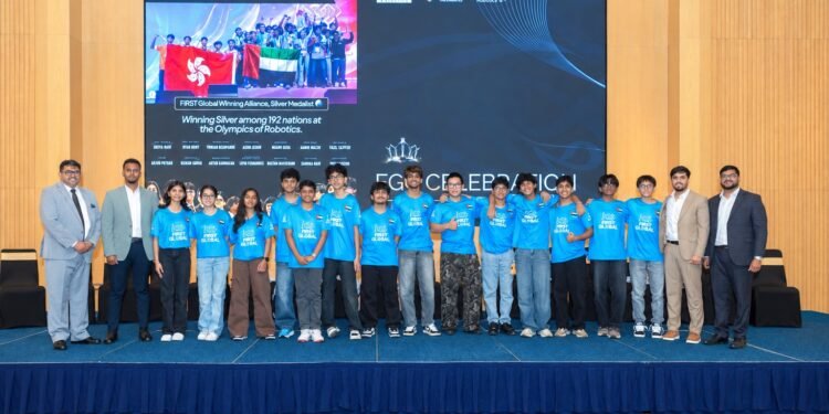 The UAE youth robotics team took silver in the Winning Alliance finals at the 2026 FIRST Global Challenge in Incheon, South Korea, besting teams from 187 nations.