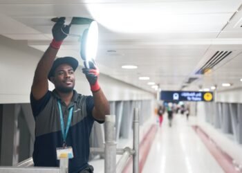 Dubai's RTA completes 40% of its Metro lighting overhaul, replacing 17,880 fixtures with LEDs to slash annual power consumption by 14 million kWh by 2027.