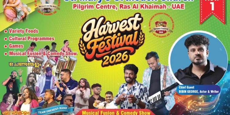 Ras Al Khaimah Church to Celebrate Harvest Festival on November 1